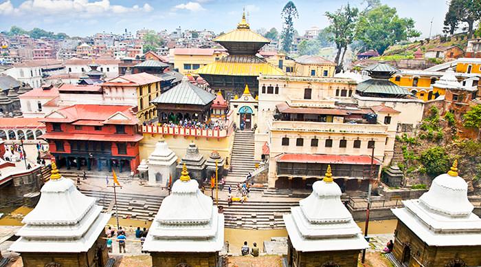 Pashupatinath Temple complex, the most sacred place to all Hindus in Nepal